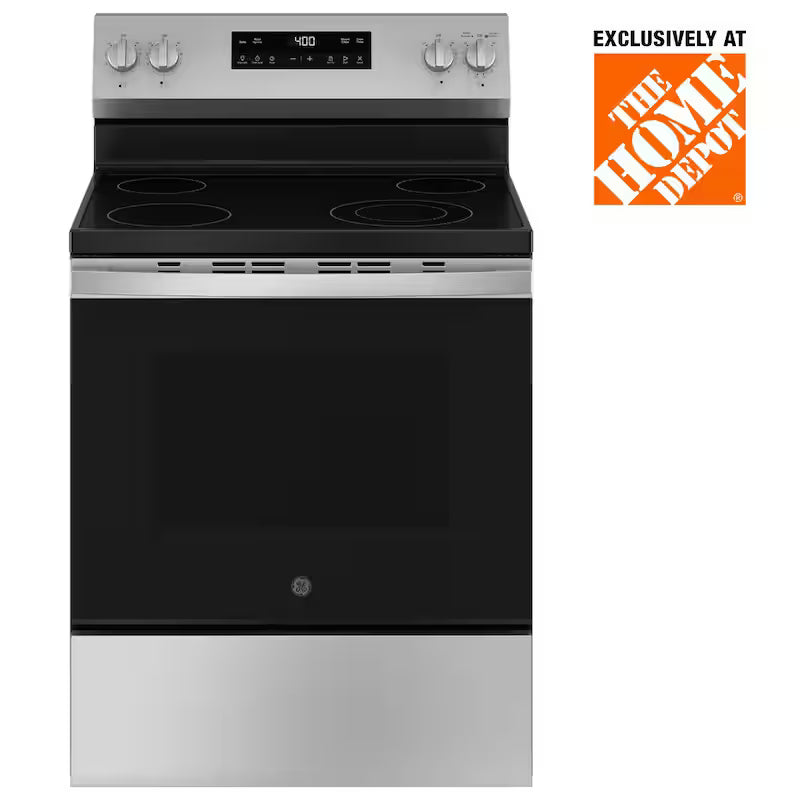 4 Element Free-Standing Electric Range in Stainless Steel K4004