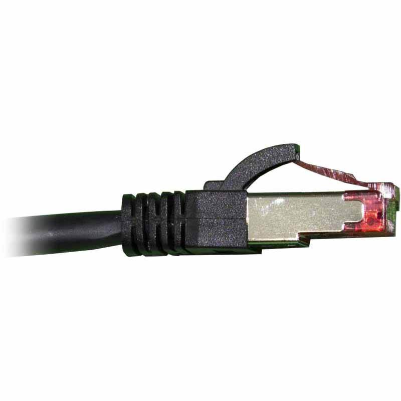 100 ft. Cat 6A SSTP 26 AWG Patch Cable Black C9075