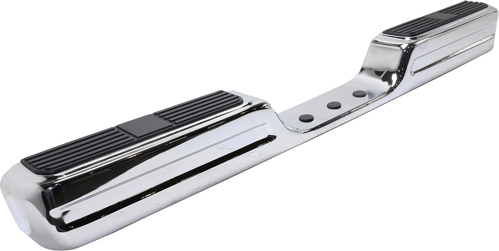 Chrome Step Bumper Face Bar with Step Pad V88754