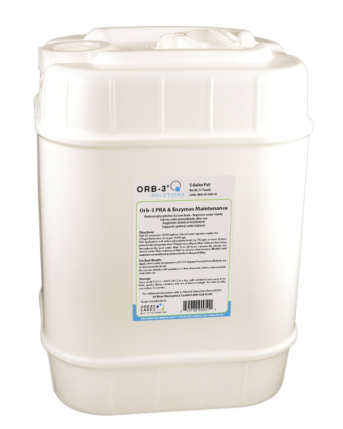 Concentrated Pra and Enzymes Pools, 5 Gal A696