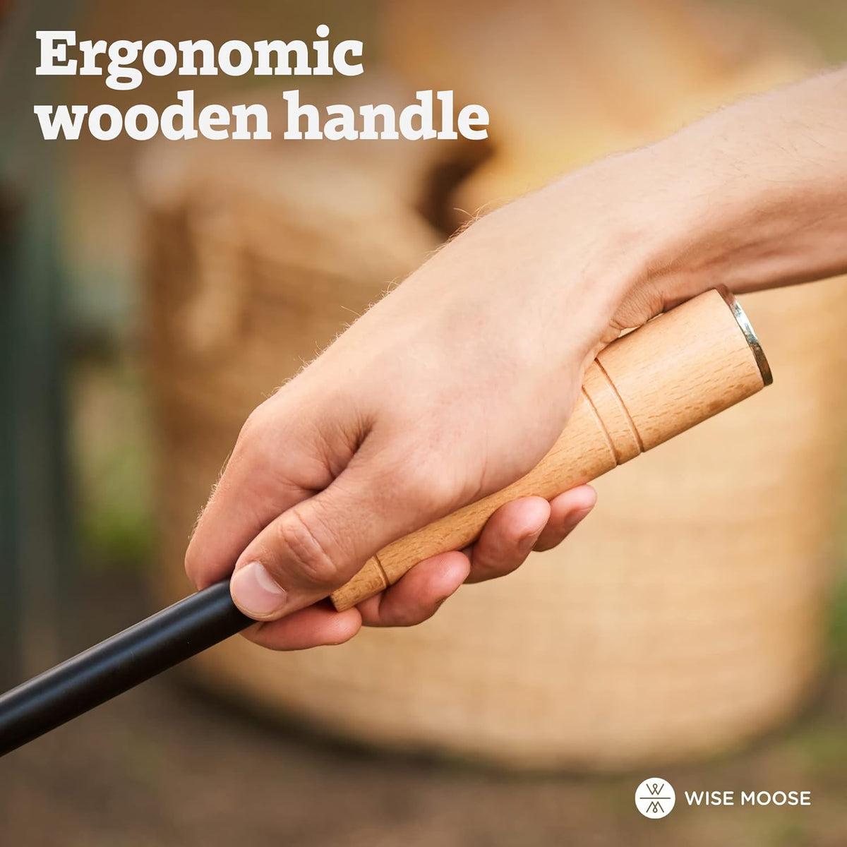 34 Inch Fire Poker with Wooden Handle F663001