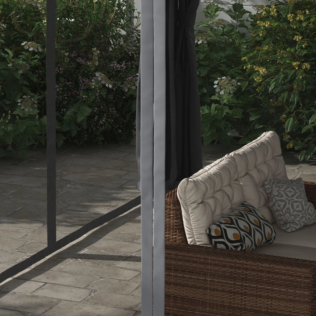 12'x19' Aluminum Pergola with Adjustable Louvered Roof F49117