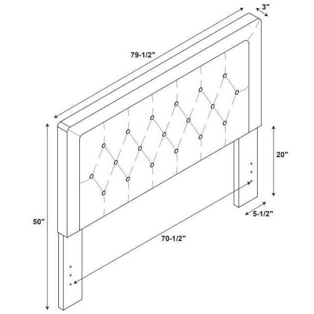 King Size Sable Headboard L319444