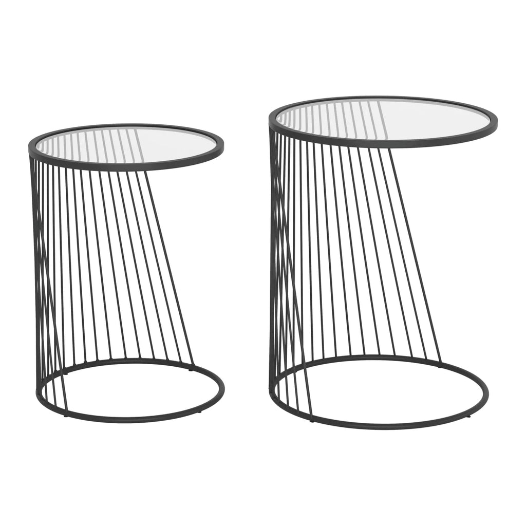 Black Nesting Table Set E45836