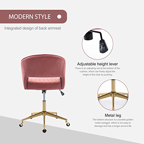 Velvet Ergonomic Upholstered Desk Chair D81119