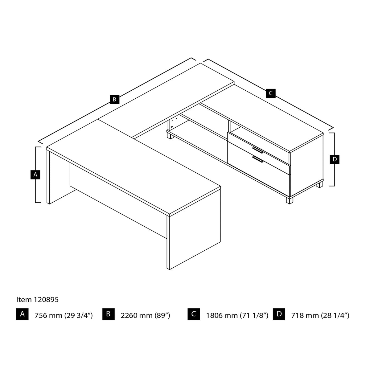 U-Desk N88065