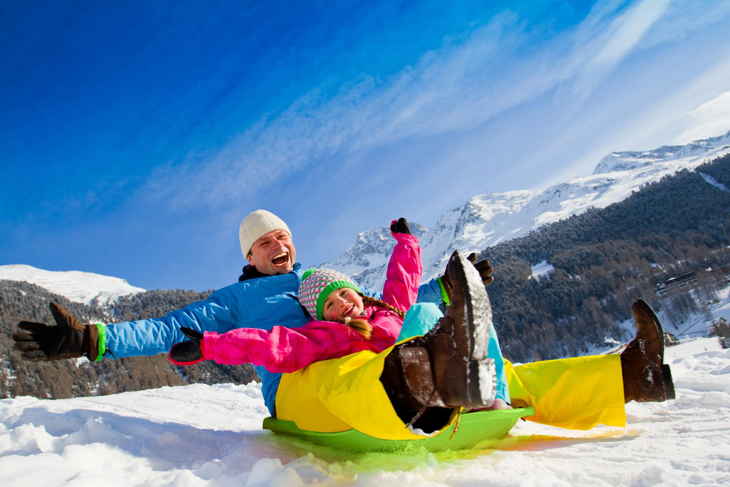 Large Plastic Rocket Shaped Torpedo Snow Sled B16358