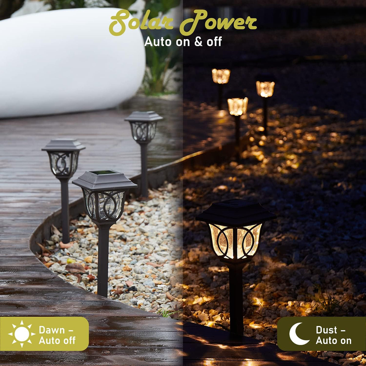 6 Pack Solar Pathway Lights X325