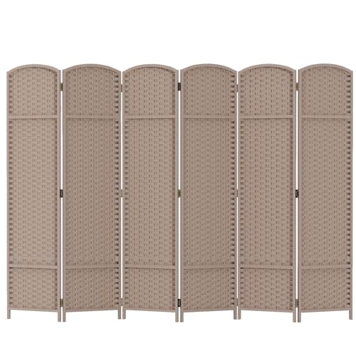 Brown 4 Panel Room Divider S6609
