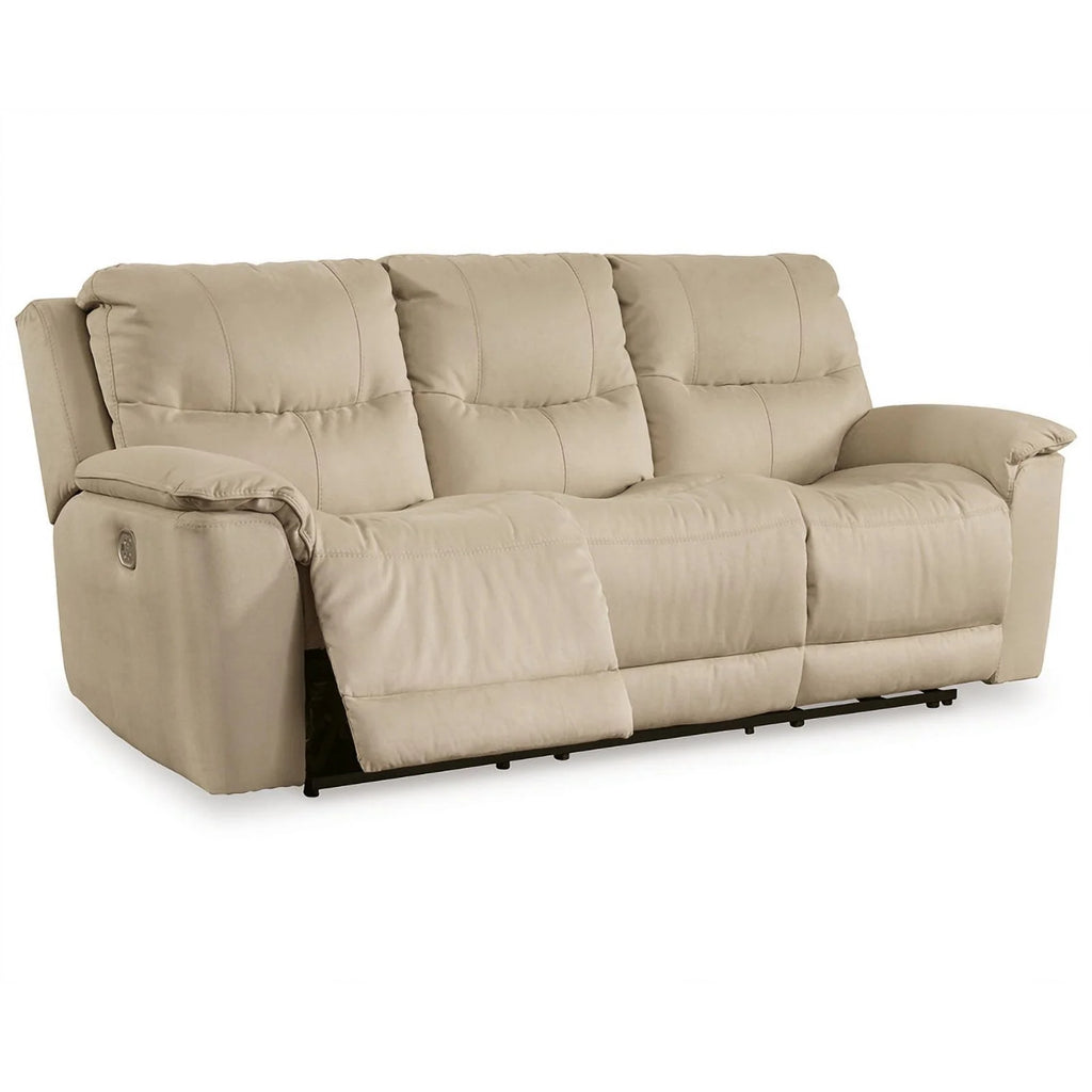 Faux Leather Power Reclining Sofa B393