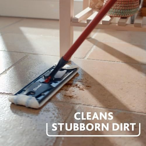 Flat Mop System with Reusable Microfiber Mop Pad V1452