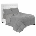 California King Gray Microfiber Bed in A Bag Z778