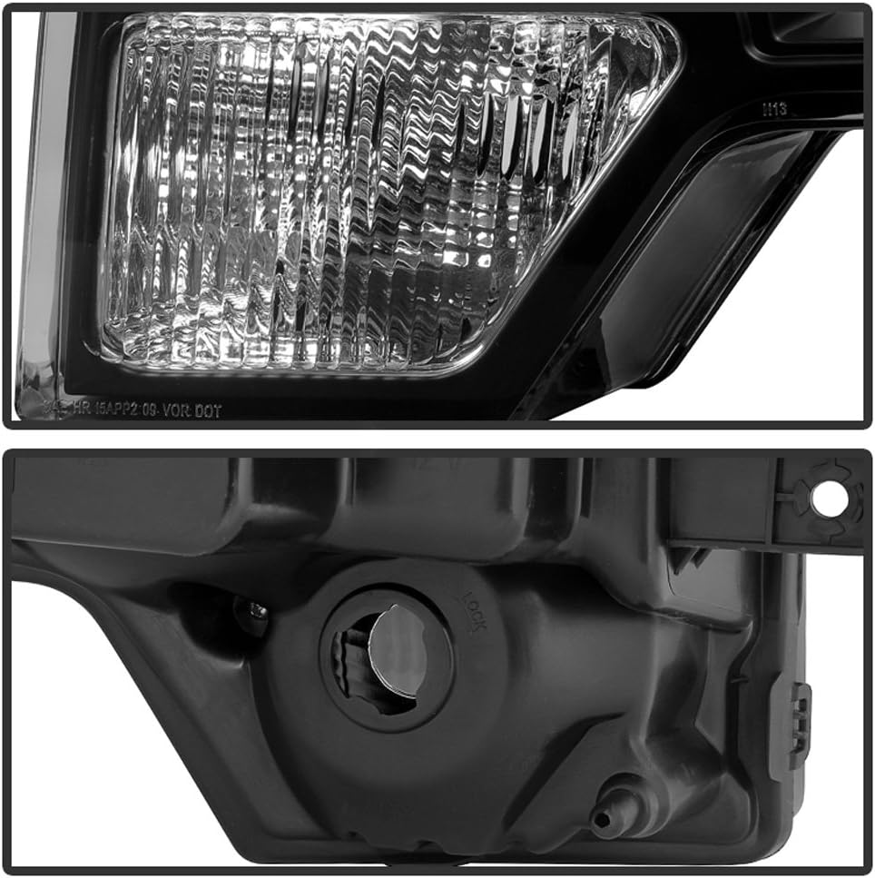 Black Replacement Headlights Driver + Passenger Side B167