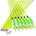 12 pcs Carbon Feather Arrows Spine 300 340 400 500 600 700 800 Z820680