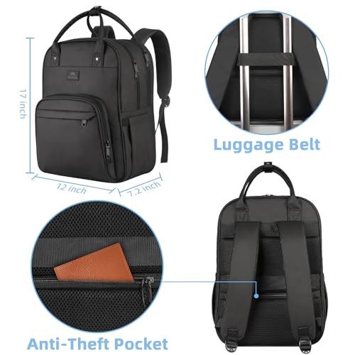 Waterproof Padded Medical Nursing Laptop Backpack with Removable Organizer Q847610