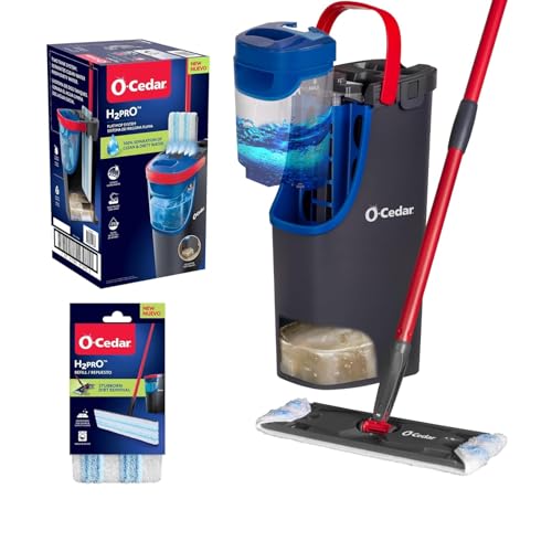 Flat Mop System with Reusable Microfiber Mop Pad V1452