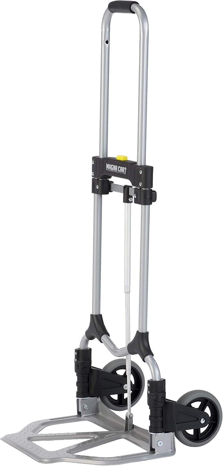 Red/Silver Pack of 2 Folding Steel Hand Truck Q21845