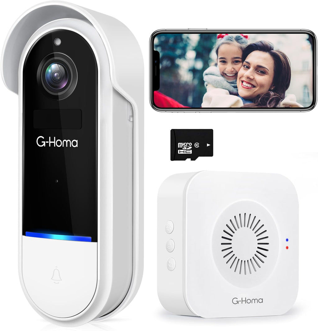 Wireless WiFi Video Doorbell Camera with Motion Detector U801