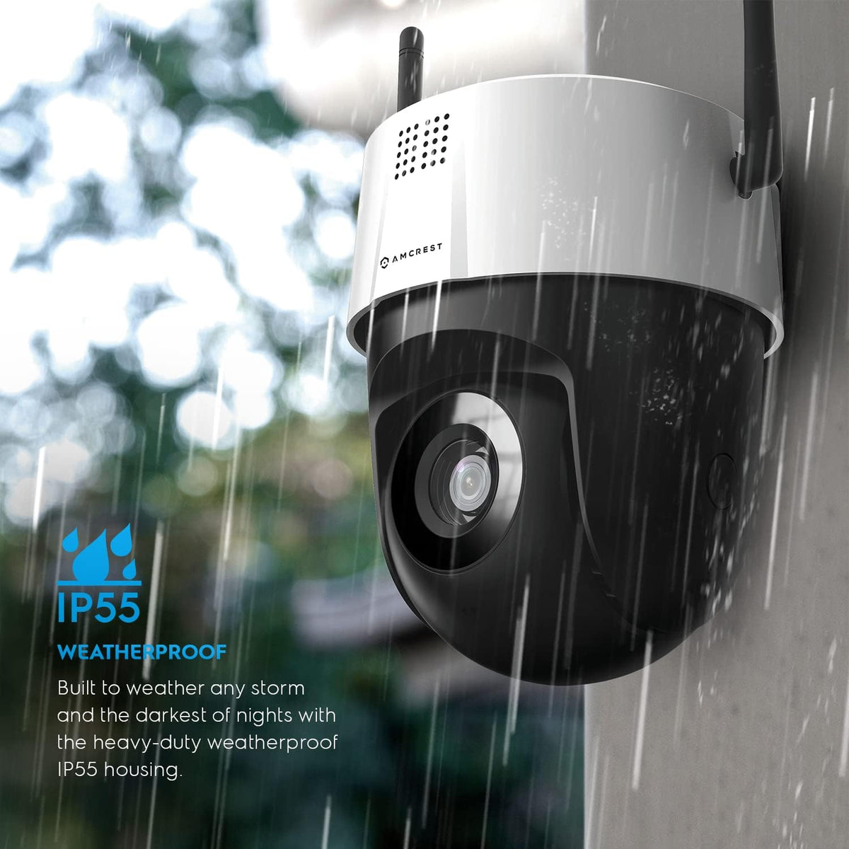 5MP Mini Outdoor WiFi Security IP Camera with Two-Way Audio and Full Color Nightvision L4518