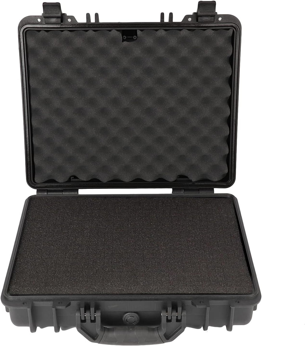 Black Waterproof Hard Camera Case with Foam Insert W7465