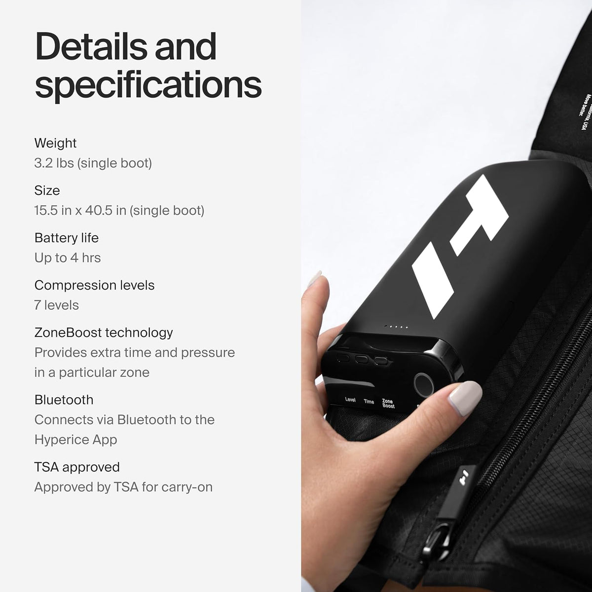 Cordless Recovery System with Dynamic Compression Massage Technology P11967