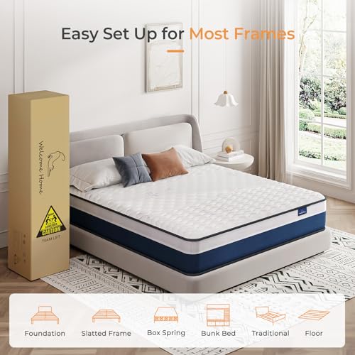 Twin 12 Inch Innerspring Hybrid Mattress with Memory Foam and Pocket Spring R46046