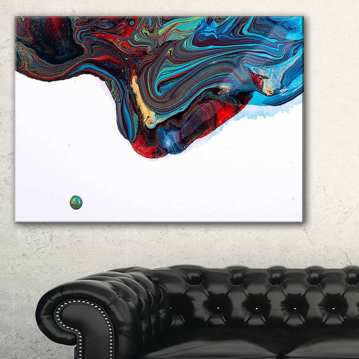 Multi-Color Abstract Acrylic Paint Canvas G723724