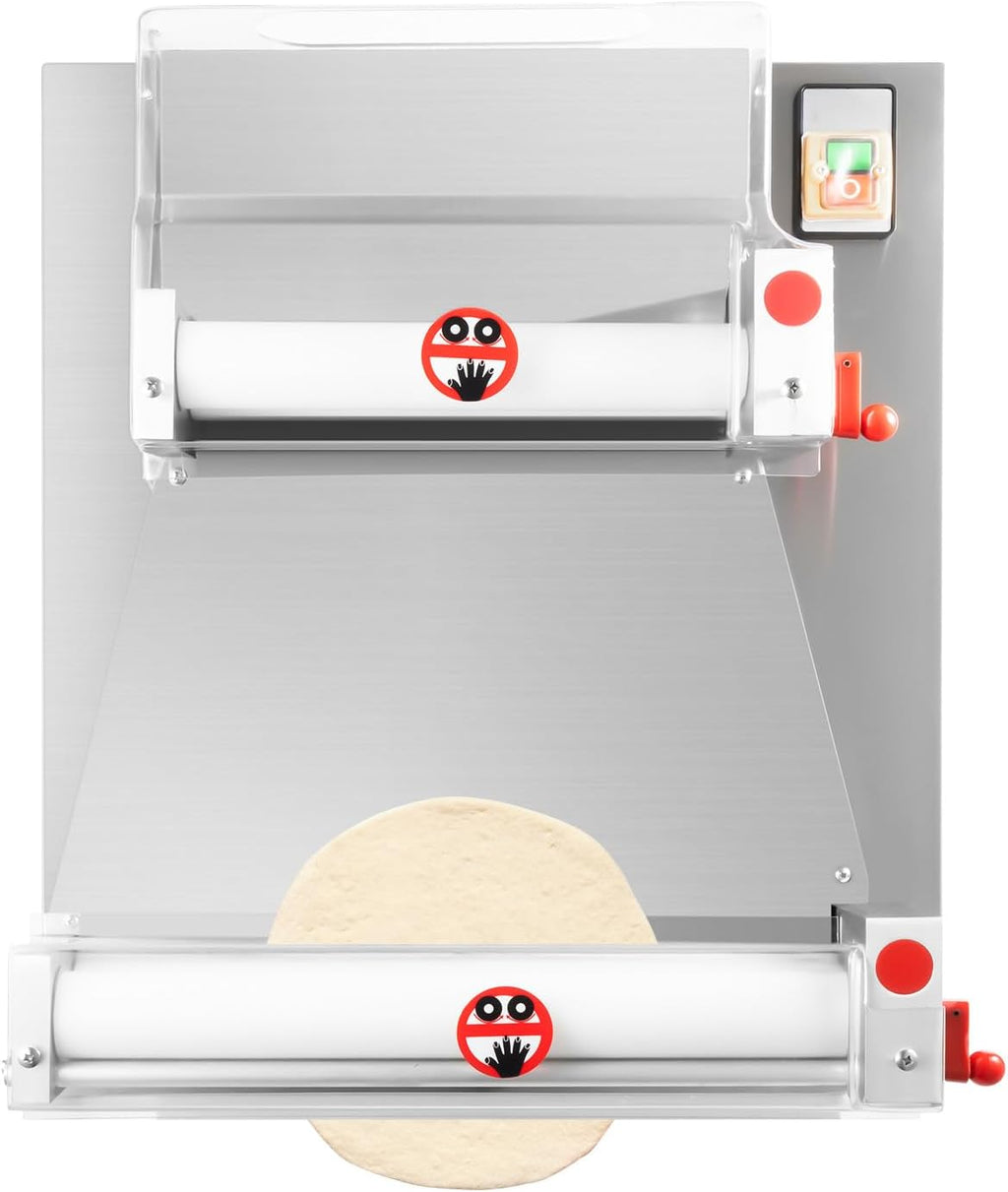 Commercial Electric Pizza Dough Sheeter, 15 Inch, 370W, Thickness 0.7-5.4mm V271