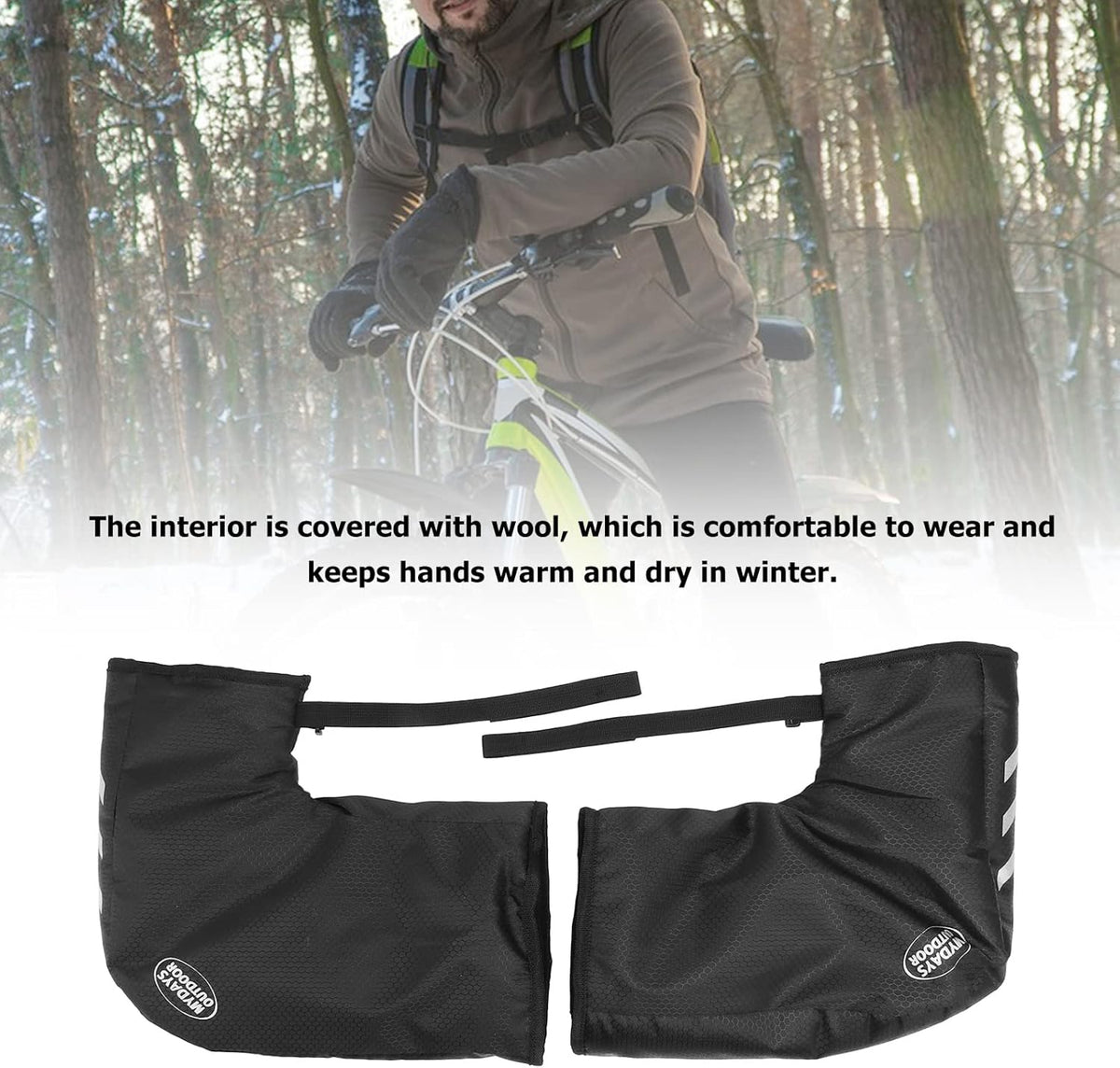 Waterproof Bike Handlebar Hand Protector Covers Z58592