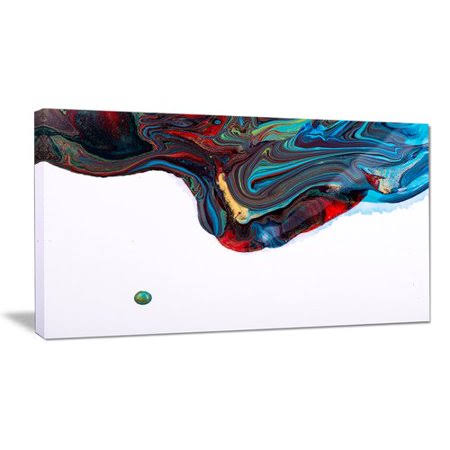 Multi-Color Abstract Acrylic Paint Canvas G723724