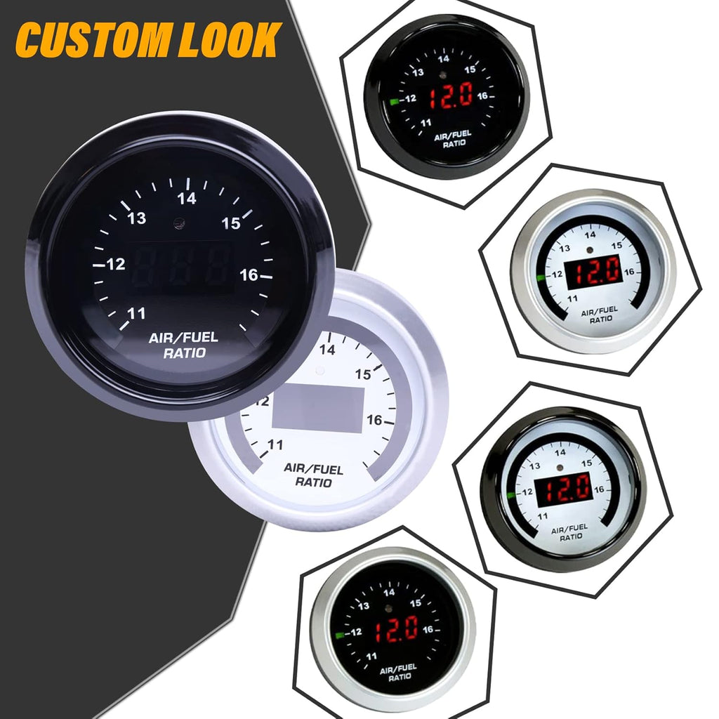 52mm Digital Air/Fuel Ratio Gauge with 4.9 LSU Sensor Q544