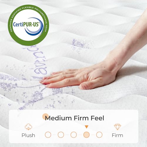 Twin 12 Inch Innerspring Hybrid Mattress with Memory Foam and Pocket Spring R46046