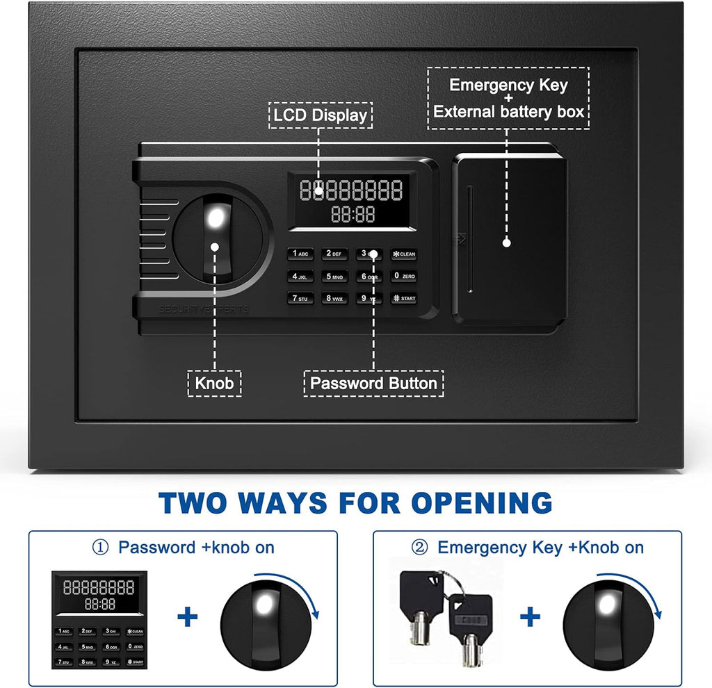 Small Steel Safe Box with LCD Digital Screen X39897