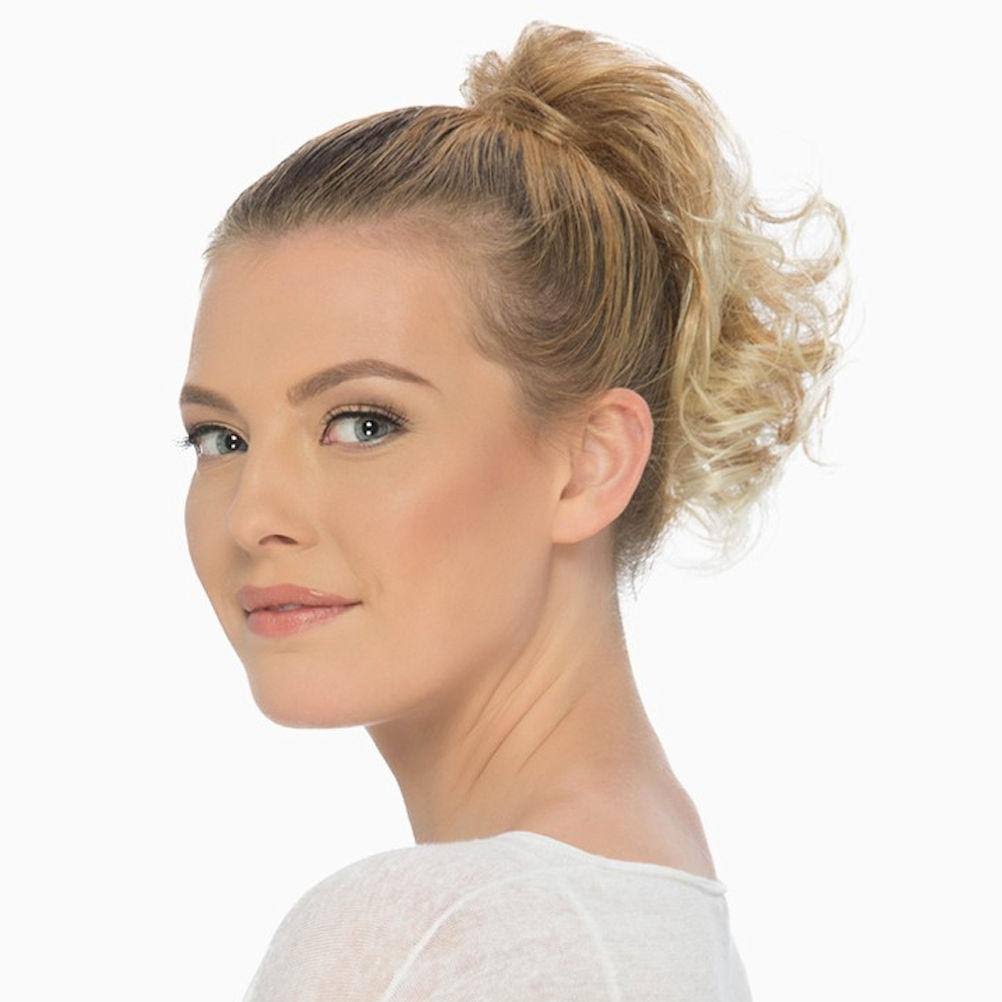 Blonde 9 inch Ponytail Spring Clip V396