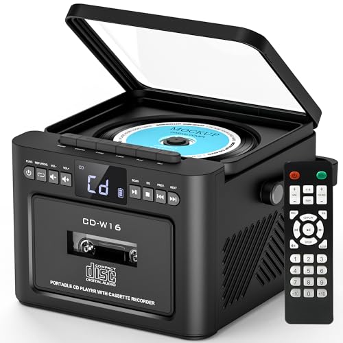 Portable Boombox CD Player with Cassette Player and Bluetooth F9532