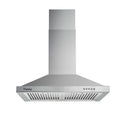 30 inch 350CFM Wall Mount Range Hood Stainless Steel with Baffle Filter LED Lights F595809