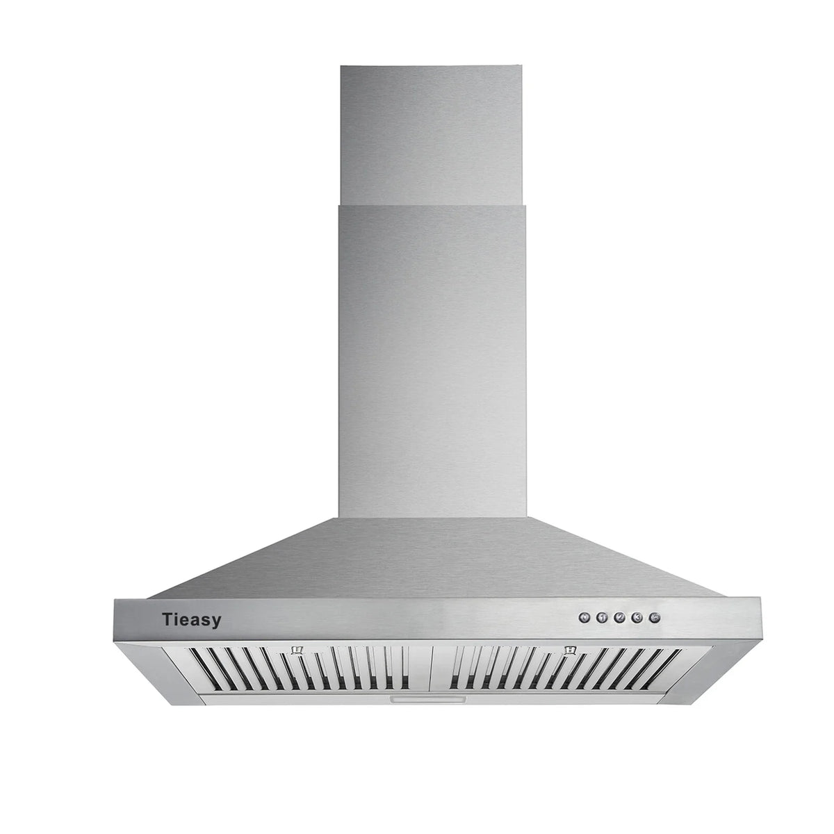 30 inch 350CFM Wall Mount Range Hood Stainless Steel with Baffle Filter LED Lights F595809