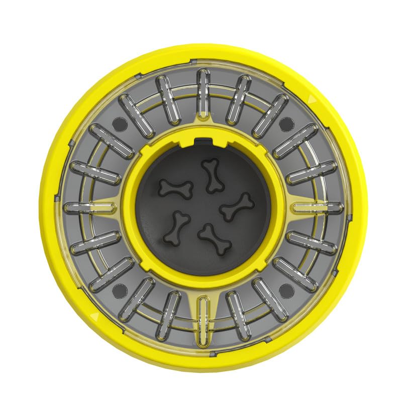 Yellow Dog Puzzle Slow Feeder Bowl O7752