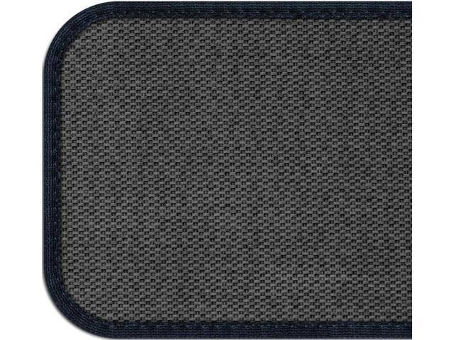 Set of 15 Skid-Resistant Carpet Stair Treads Navy Blue F68646