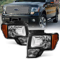 Black Replacement Headlights Driver + Passenger Side B167