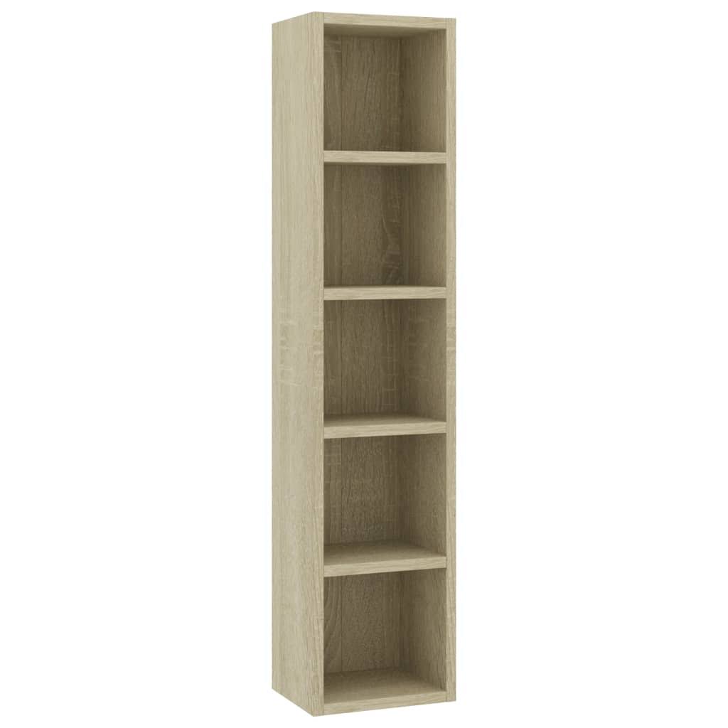 2 Pcs Sonoma Oak CD Cabinets T732