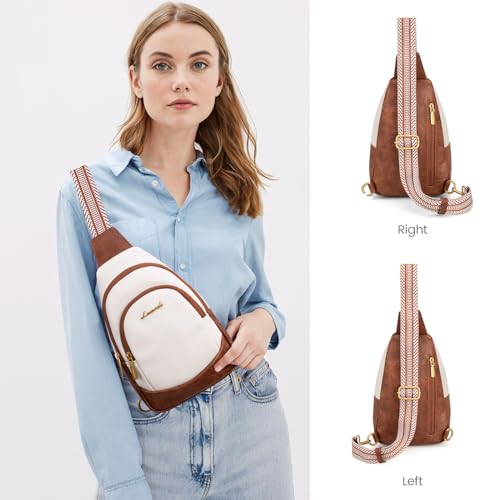 Leather Crossbody Sling Bag with Detachable Strap H618