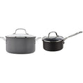 Nonstick Hard-Anodized Saucepans (1.5-Quart, 1-Quart) Bundle Y359457