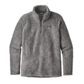 Men's 1/4 Zip Feather Grey Sweater Y4490