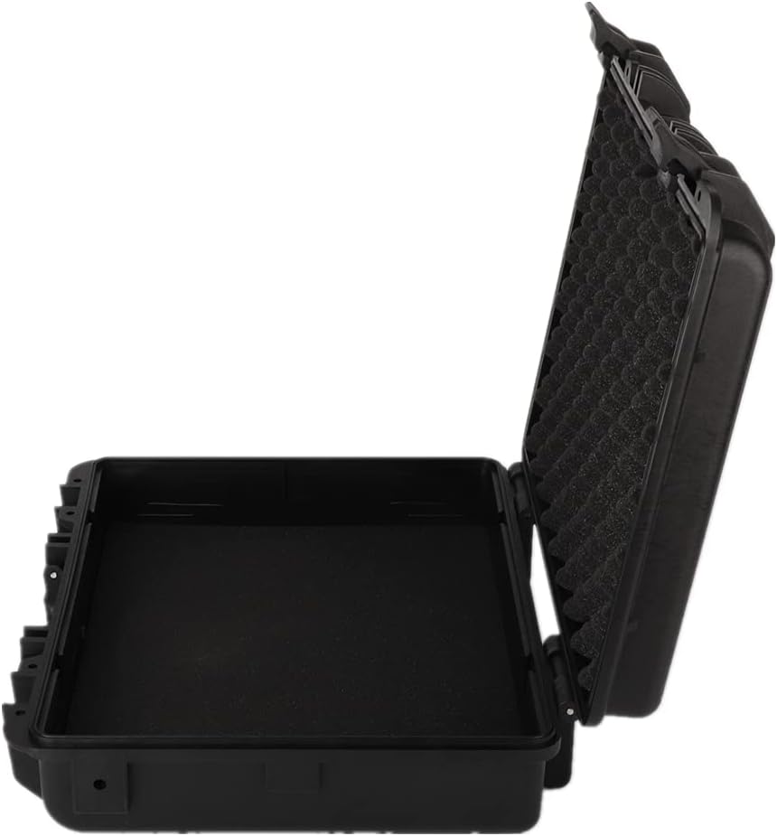 Black Waterproof Hard Camera Case with Foam Insert W7465