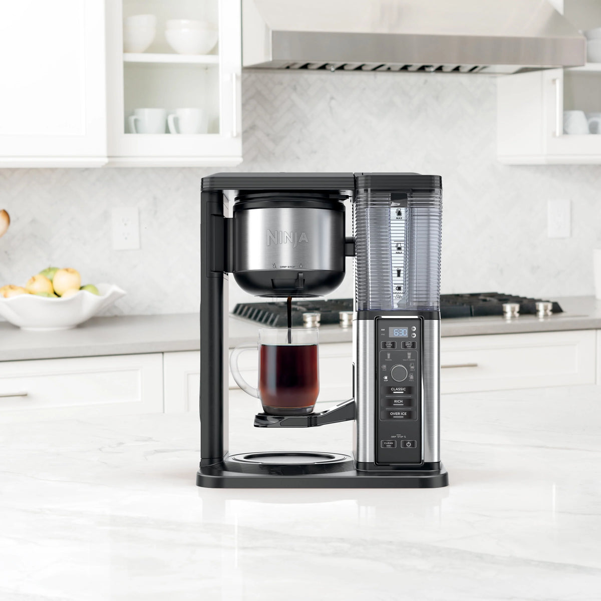 Single Serve Coffee Maker with Glass Carafe P92046