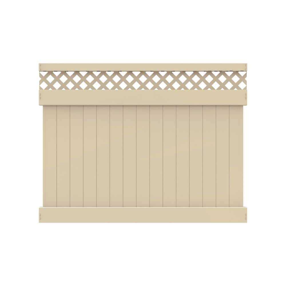 Vinyl Lattice Top Fence Panel N518237