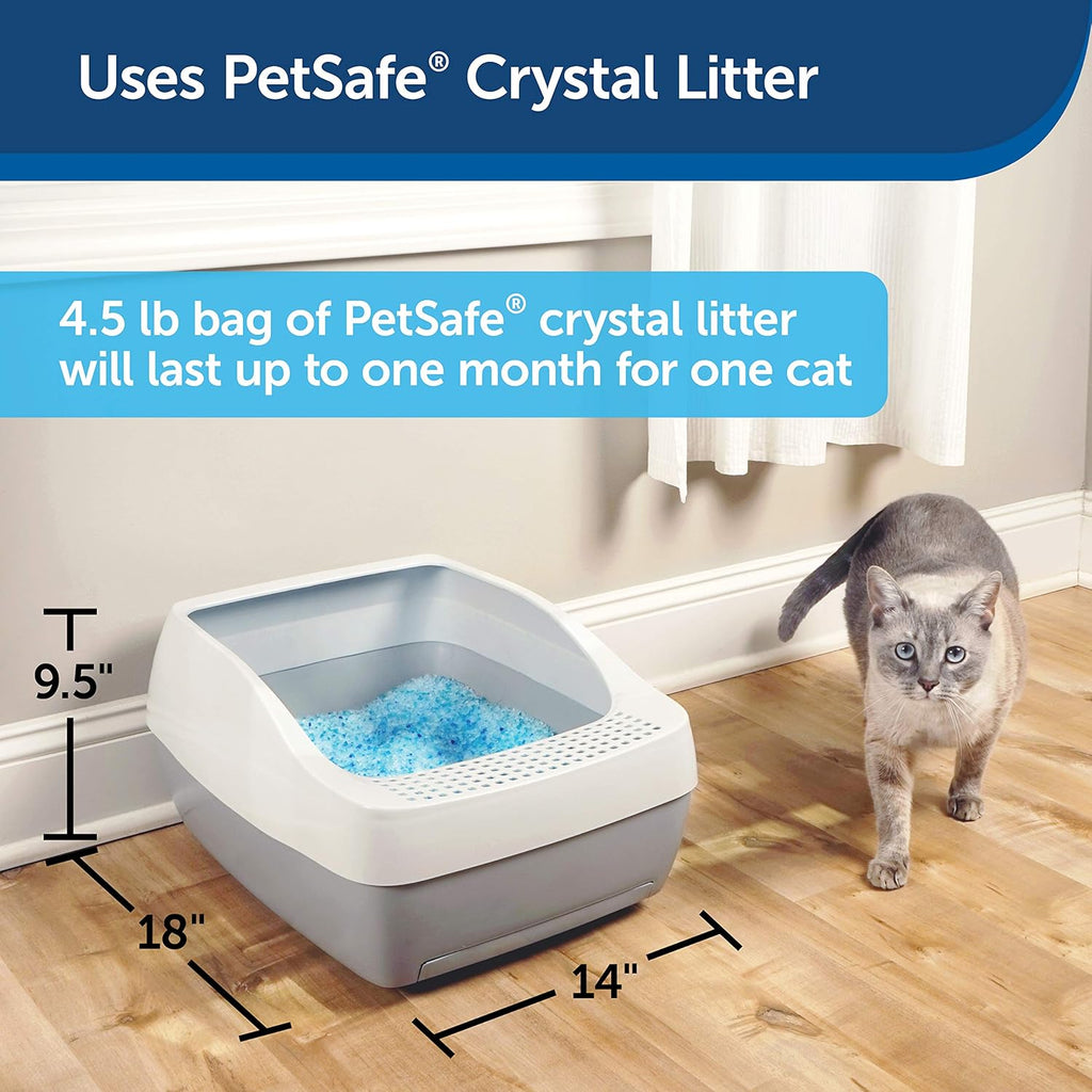 Cat Litter Box with Crystal Litter Starter Kit I6636