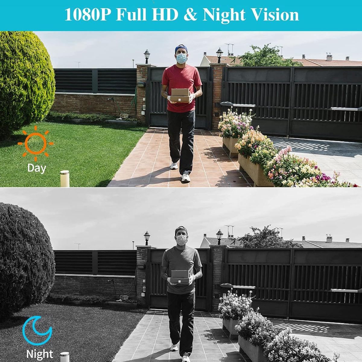 Wireless WiFi Video Doorbell Camera with Motion Detector U801