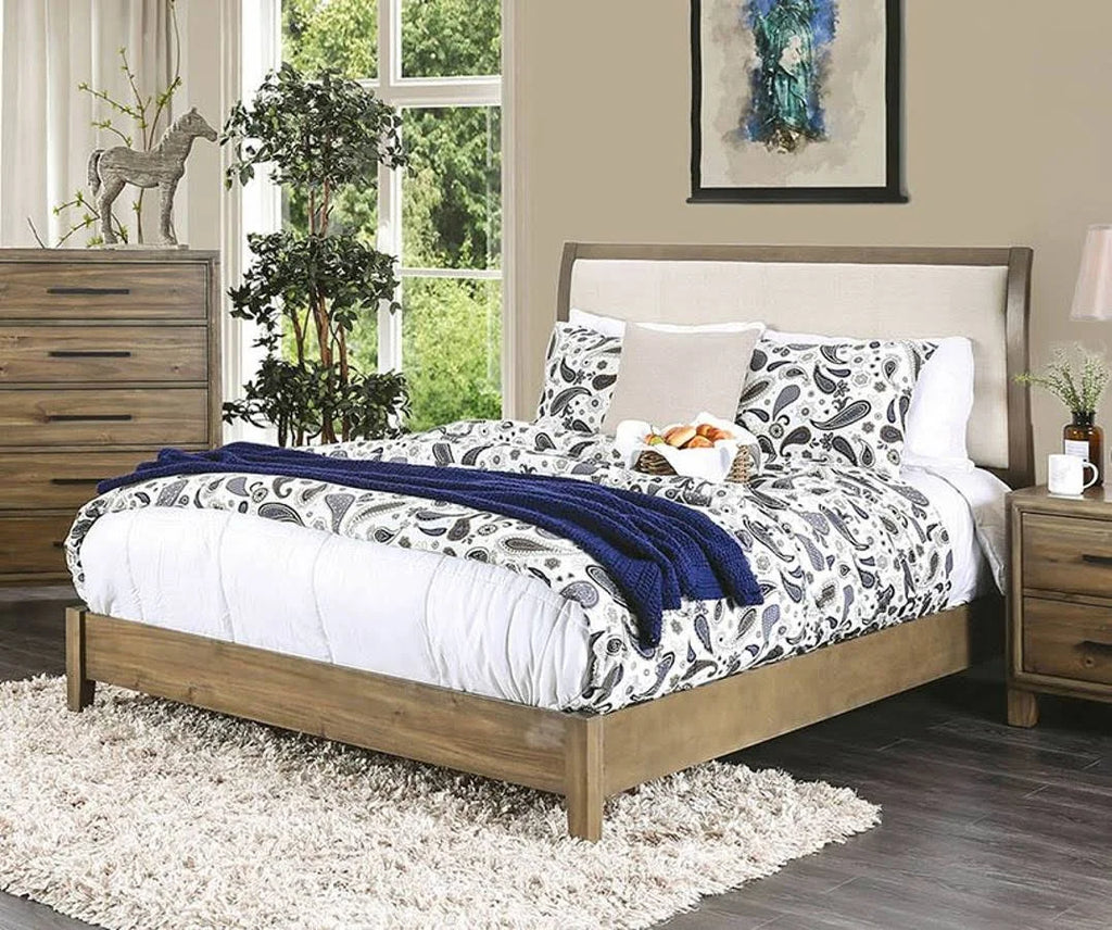 Light Oak Cal King Bed V748880